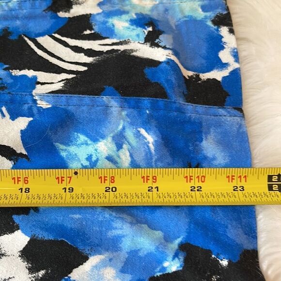 Toni Morgan multi water color half sleeve blazer double collar size 3X - Picture 10 of 11